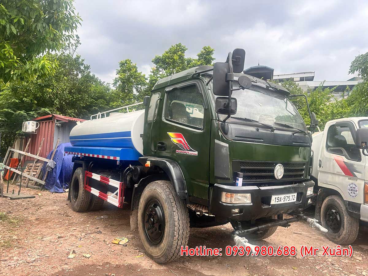 Xe rửa đường tưới cây Dongfeng 9 khối đã qua sử dụng