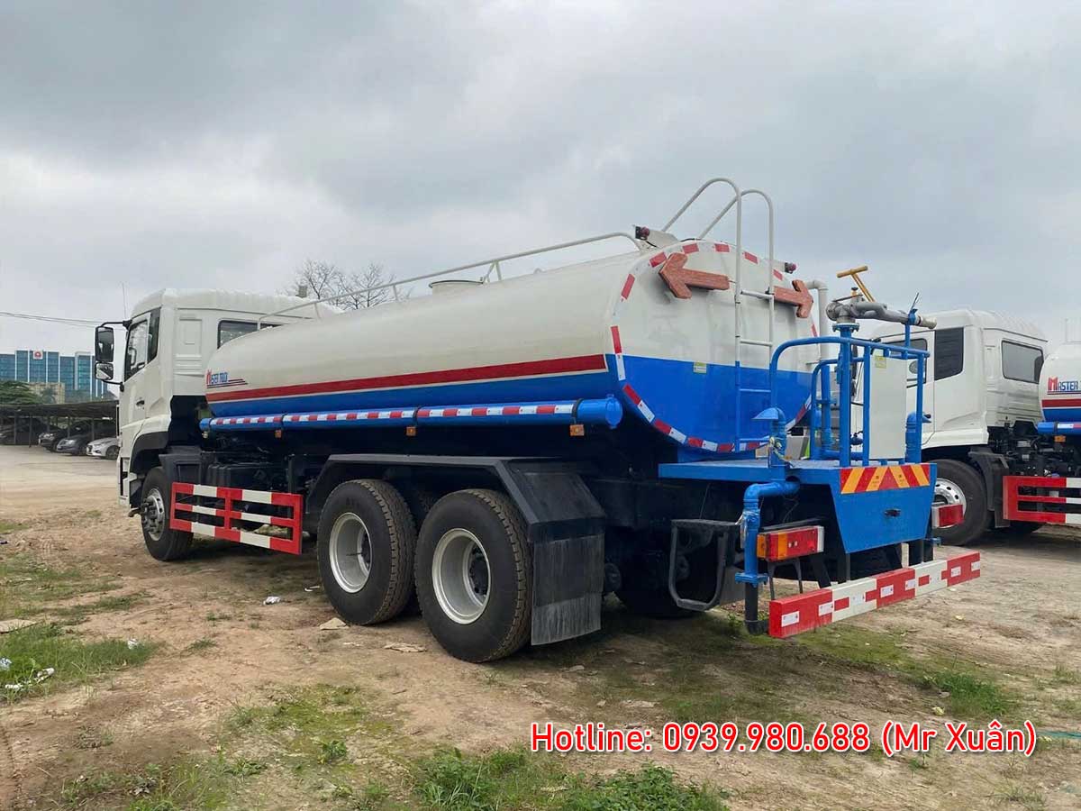 Xe bồn phun nước tưới cây Dongfeng 14 khối nhập khẩu