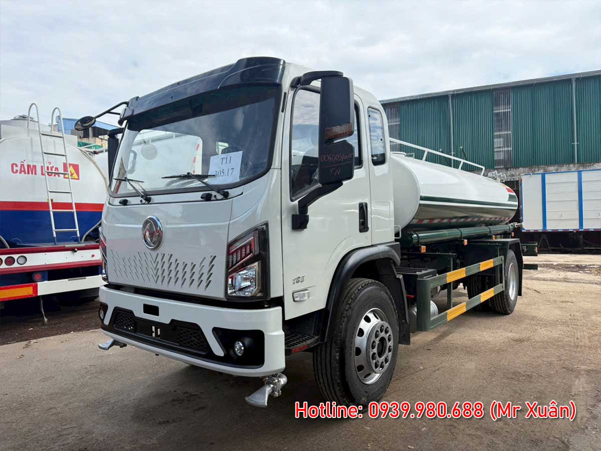 Xe bồn nước Dongfeng 9,5 khối đời mới 2026