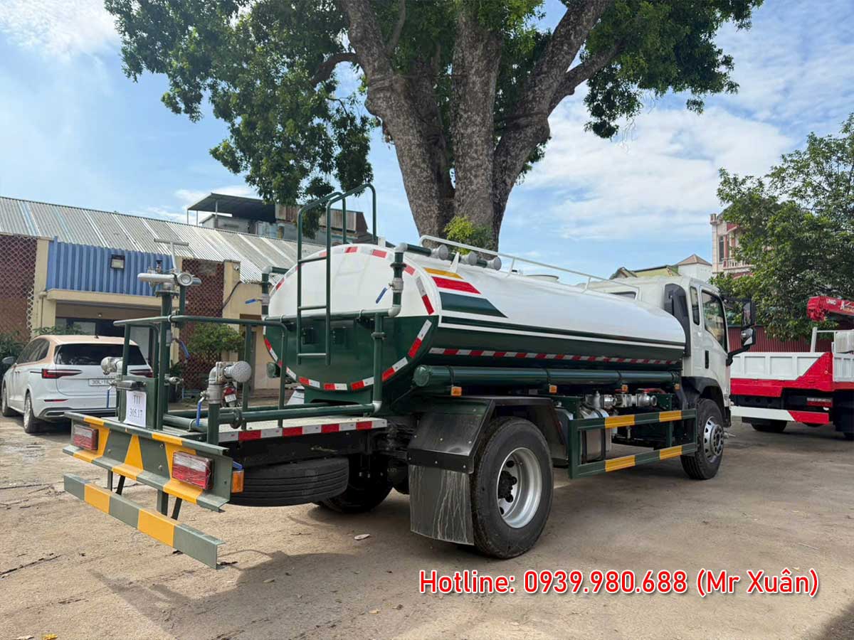 Xe bồn nước Dongfeng 9,5 khối đời mới 2026