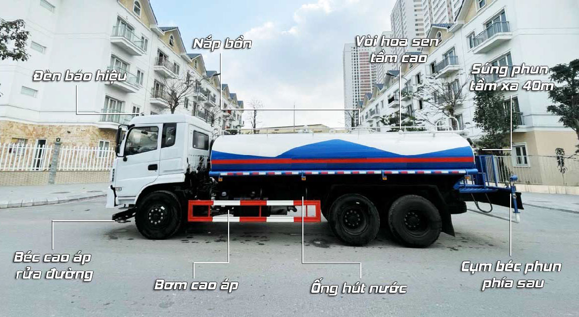 Bán xe phun nước rửa đường Hyundai HD800 giá cạnh tranh, chất lượng hàng đầu!