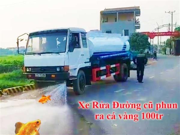 Xe phun nước rửa đường Hyundai HD 9-10 khối đã qua sử dụng
