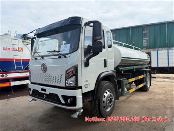 Xe bồn nước Dongfeng 9,5 khối và cơ cấu bơm, vòi phun nước